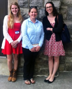 L to R: Amy Fraser, Ashton Trawinski, and Katherine Stevenson