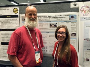 Professor David Anderson and doctoral student Jenny Howard at the 2016 NAOC